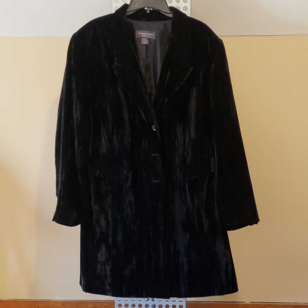NWOT Lane Bryant Plus Size Crushed Velvet Jacket